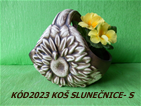 Kód2023 Název koš se slunečnicí-SVelikostV20