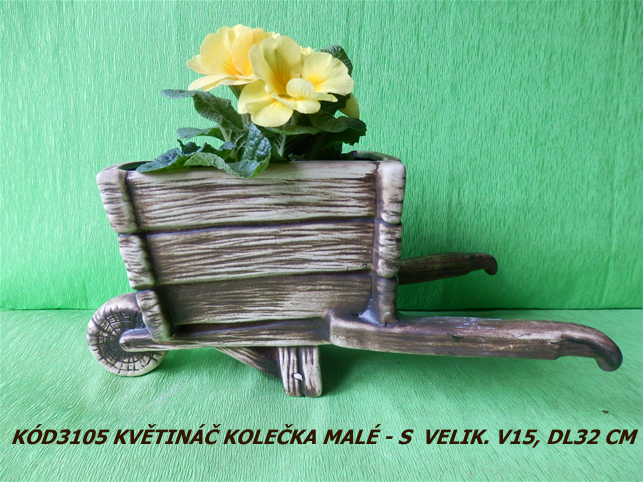 Kód3105 Název květináč kolečka malé-SVelikostV15DL32