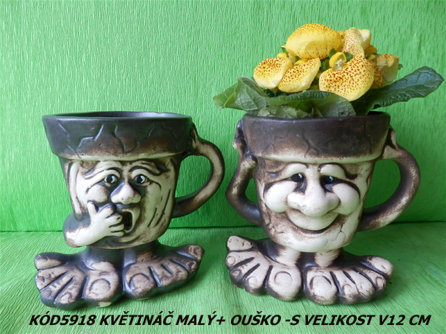 Kód5918 Název květináč malý+ouško-SVelikostV12