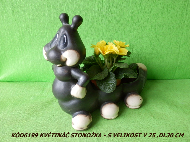 Kód6199 Název květináč stonožka-SVelikostV25DL30