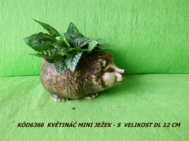 Kód6366 Název květináč mini ježek-SVelikostDL12