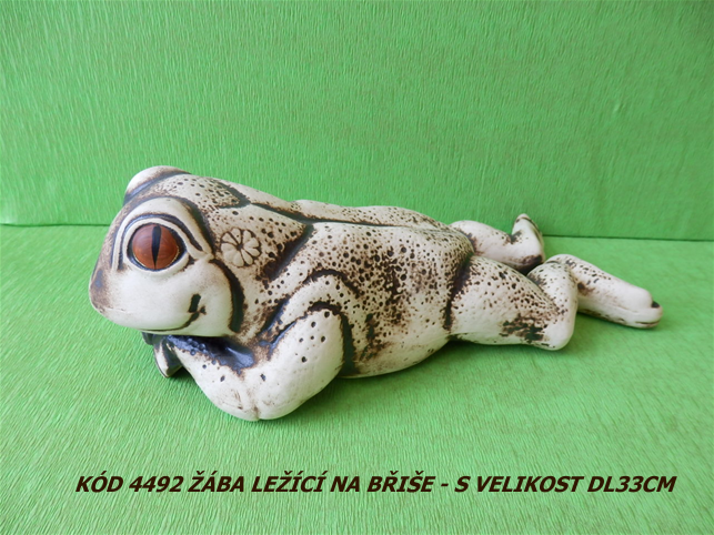Kód4492 Název žába ležící na břiše-S VelikostDL33