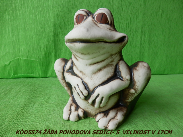 Kód5574 Název žába pohodová sedící-S VelikostV17