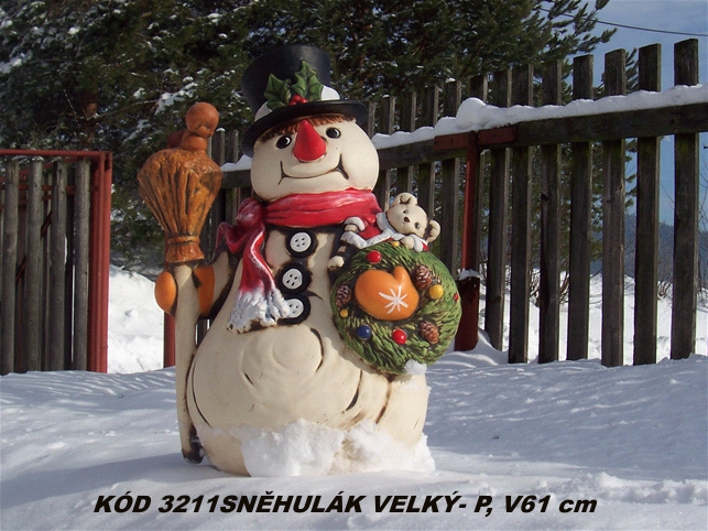 KÓD 3211 SNĚHULÁK VELKÝ- P V61cm