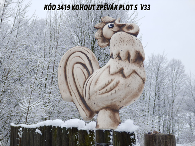 KÓD 3419 Kohout zpěvák S V33