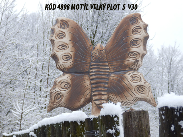 KÓD 4898 Motýl velký plot S V30